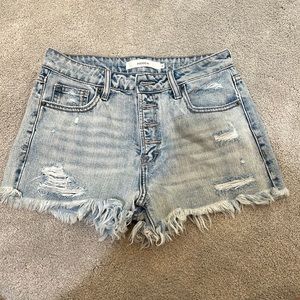Hidden cutoff shorts, size small
